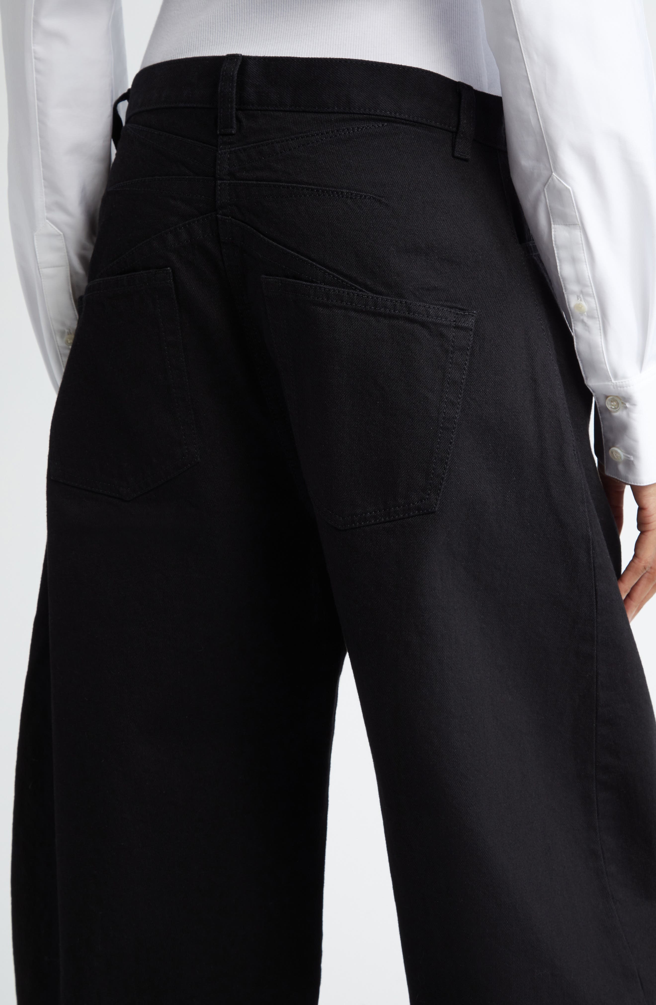 Alaïa Round Jeans in Noir Alaia at Nordstrom - 4