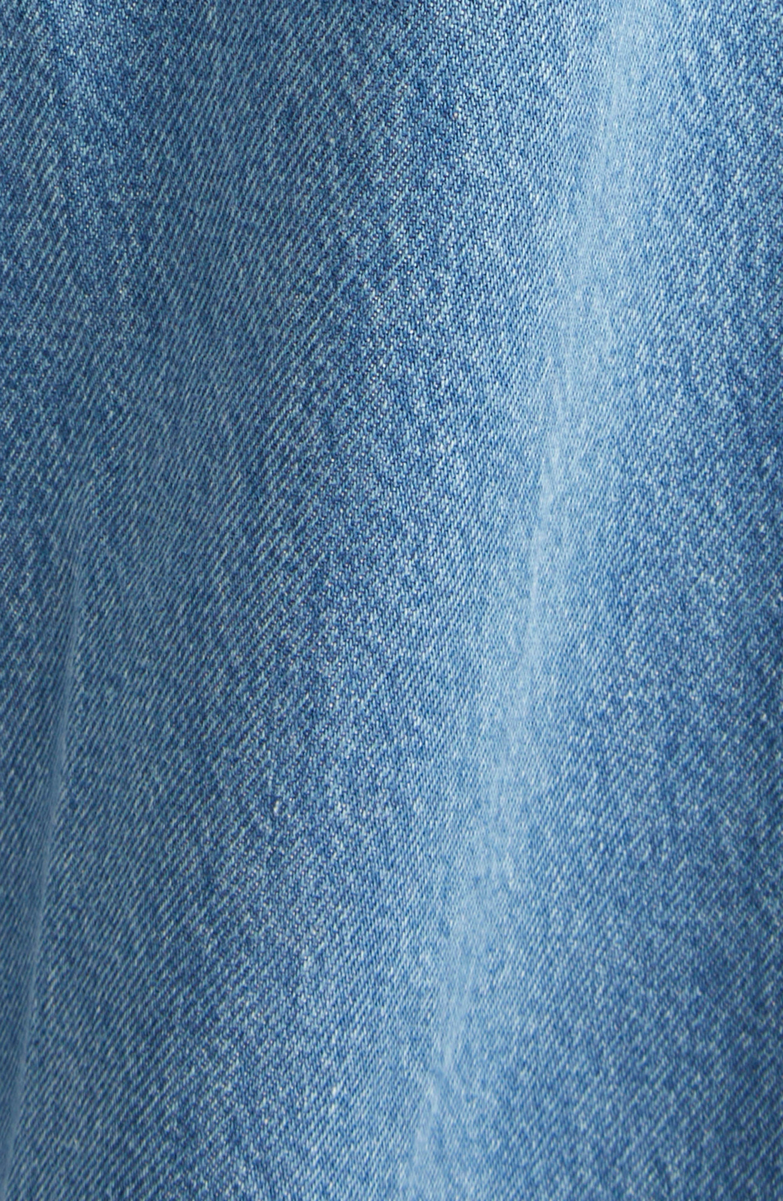 TOTEME Wide Leg Organic Cotton Jeans in Vibrant Blue at Nordstrom - 7