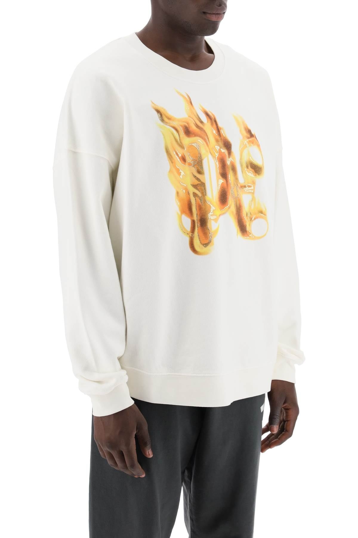 Palm Angels "Burning Monogram Crewneck Men - 2