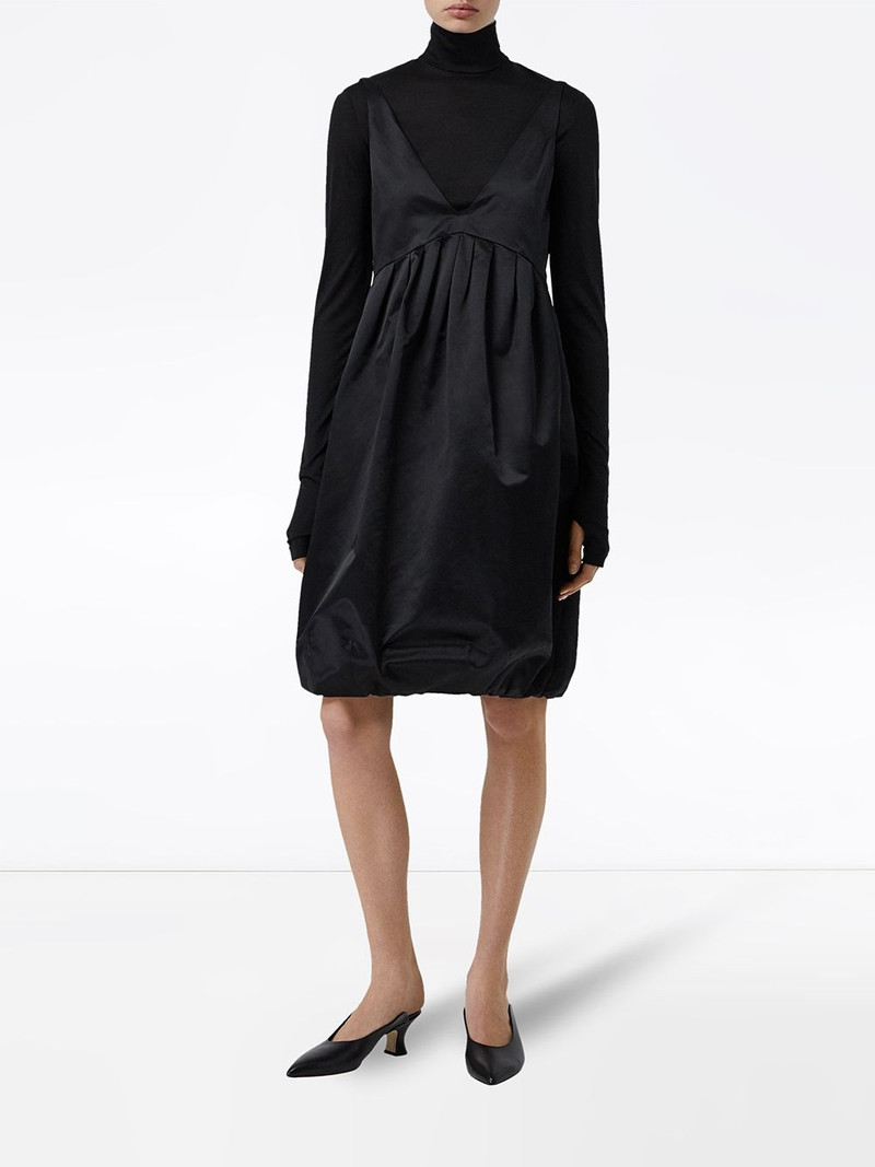 Burberry Duchess Satin Bubble Hem Dress outlook