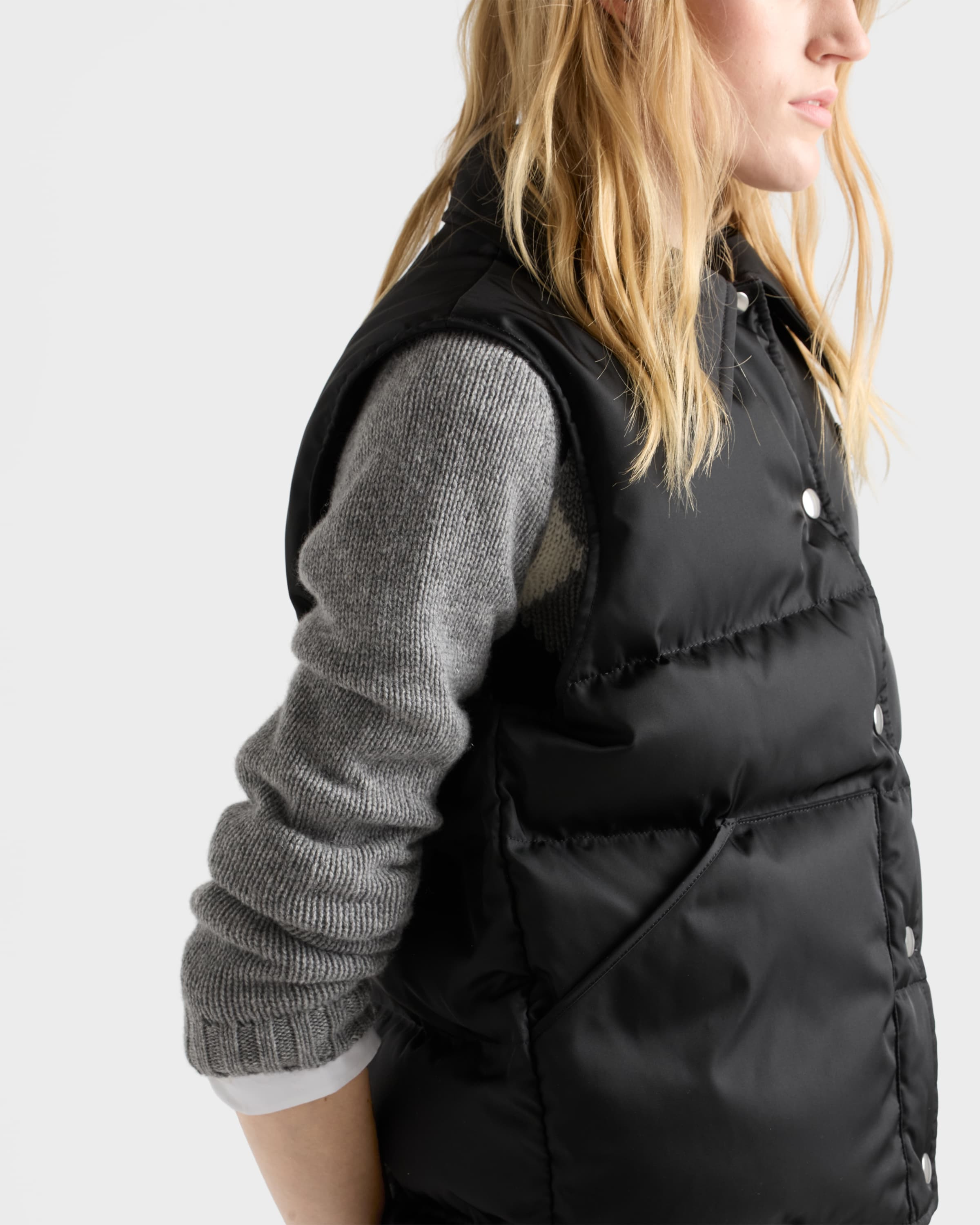 Re-Nylon down vest - 3
