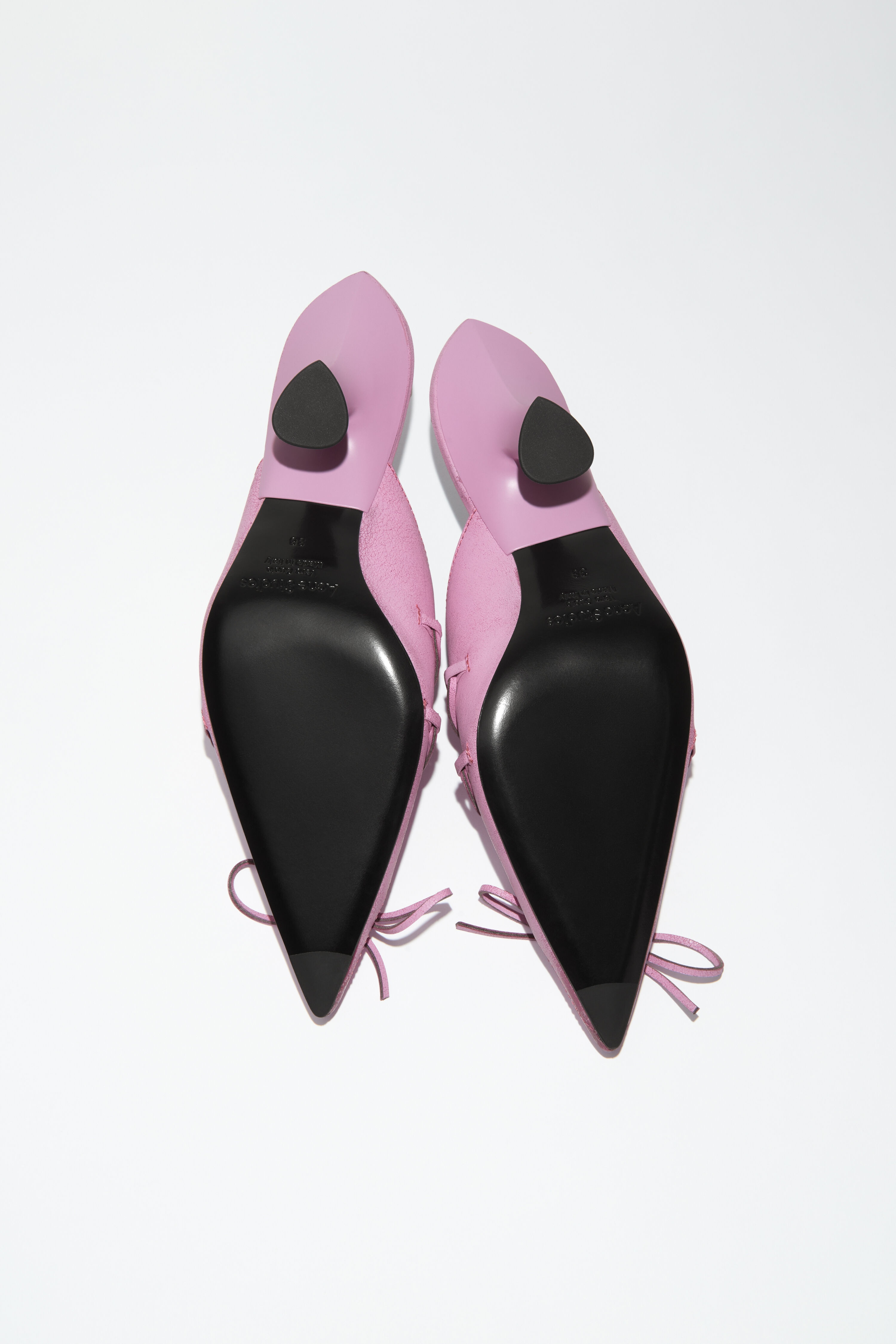 Lace-up heel mules - Pink - 4