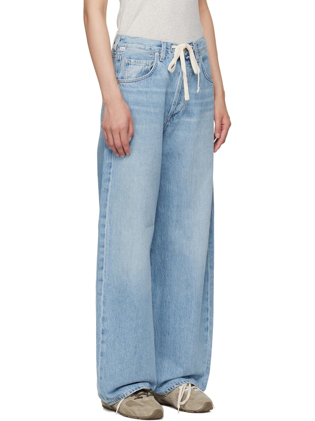 Blue Brynn Drawstring Jeans - 2