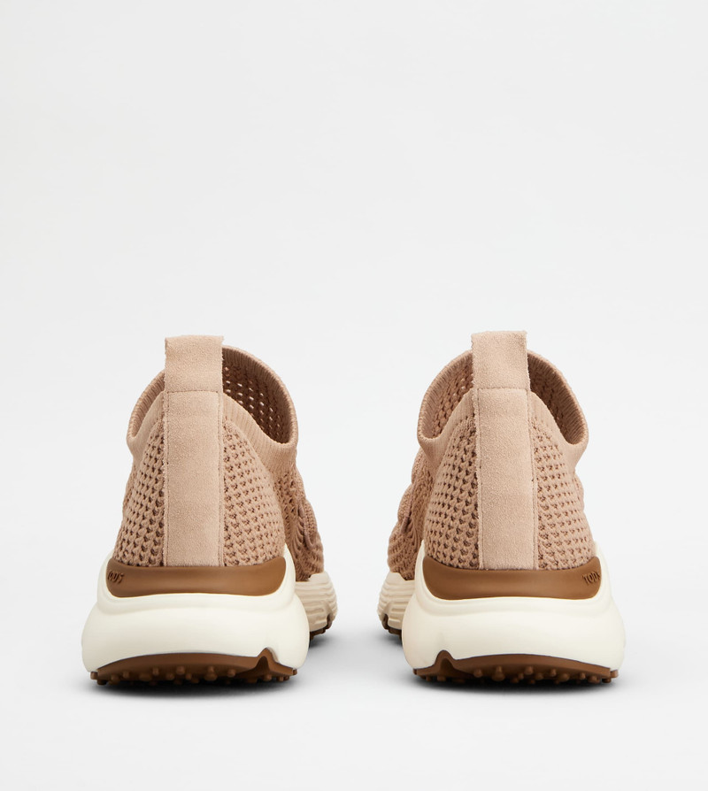 Tod's KATE SLIP-ON SNEAKERS IN FABRIC - PINK outlook