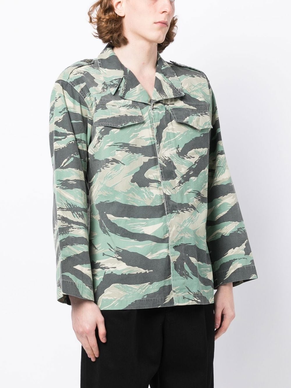 CAMOUFLAGE-PRINT LONG-SLEEVE SHIRT - 2