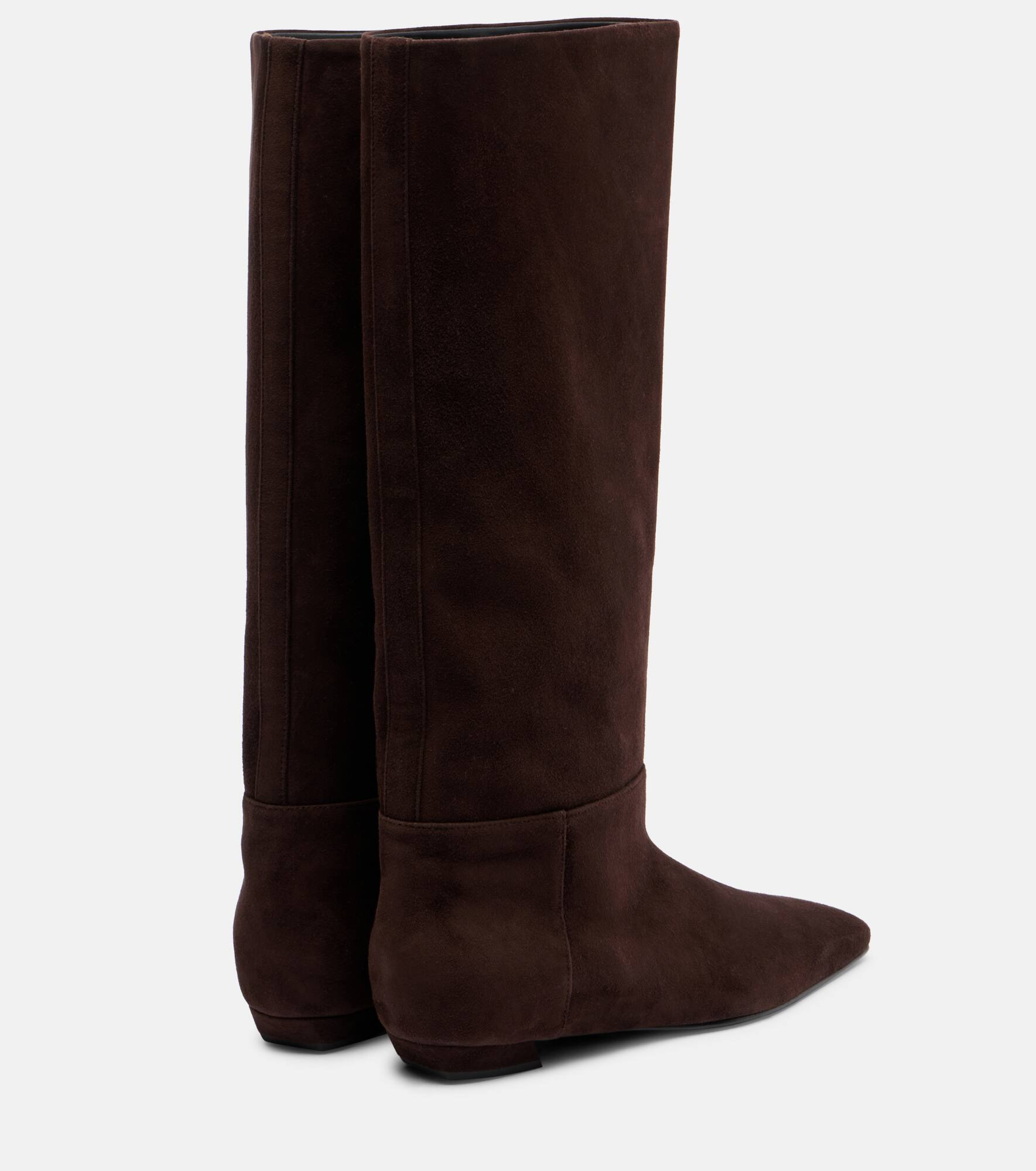 Suede knee-high boots - 2