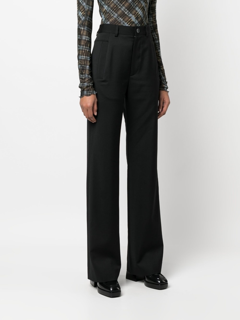 flared tailored trousers - 3