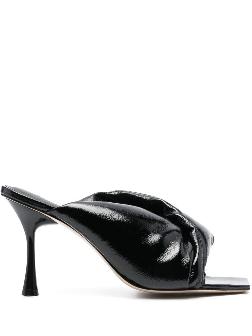 Croissant 95mm leather mules - 1