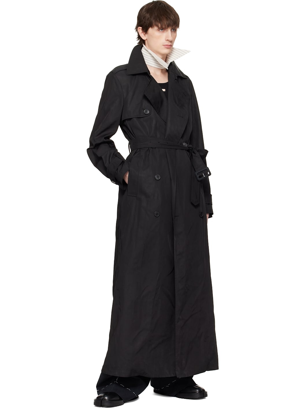 Off-White & Gray Stripe Collar - 5