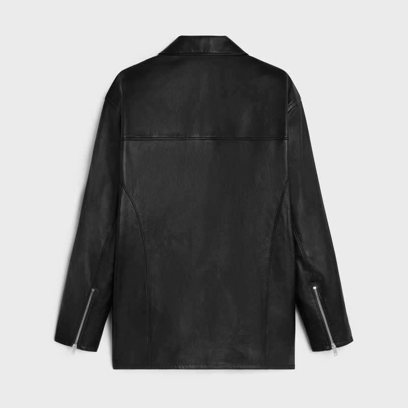 CELINE car coat jacket in soft lambskin outlook