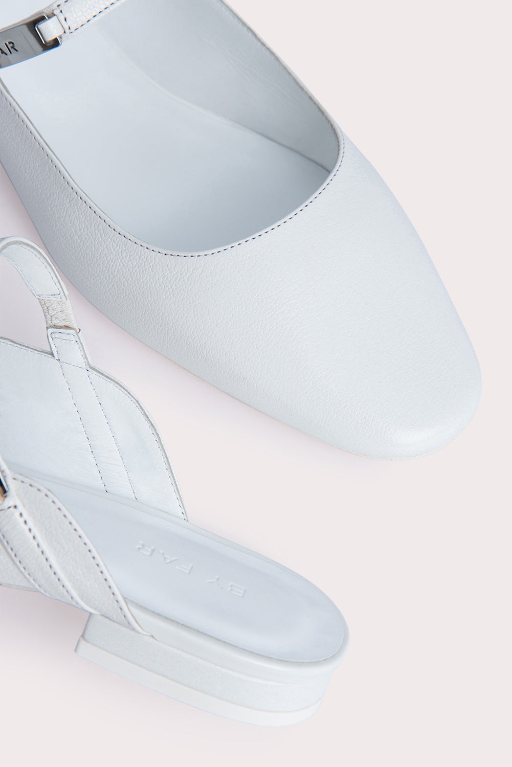 Etta White Grained Leather - 5