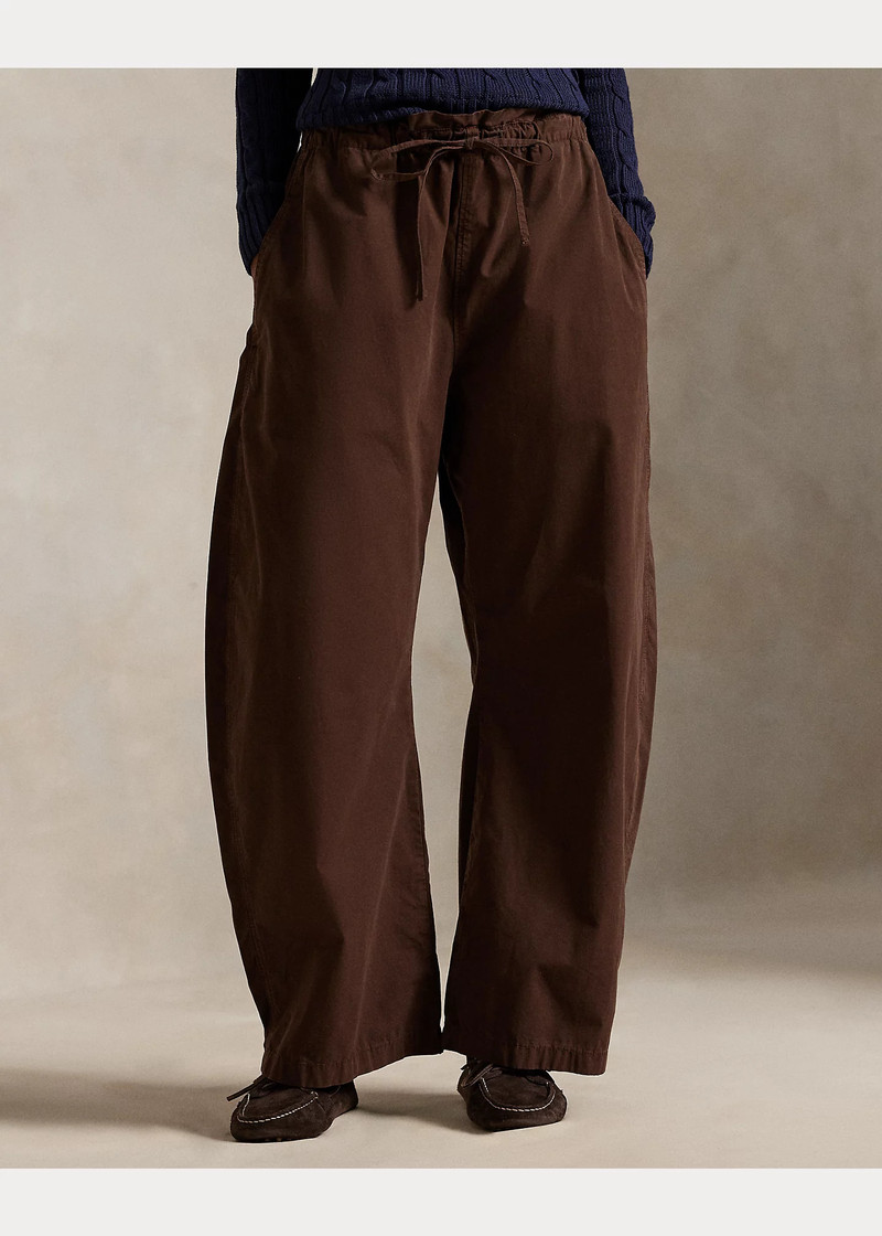 Cotton Curved Tapered Drawstring Pant 3
