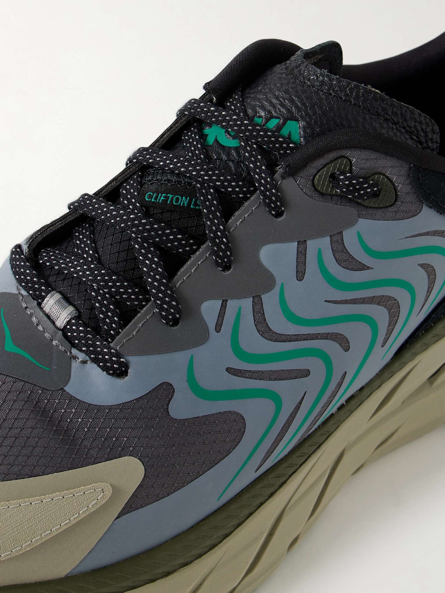 Clifton LS Rubber-Trimmed Ripstop Running Sneakers - 6