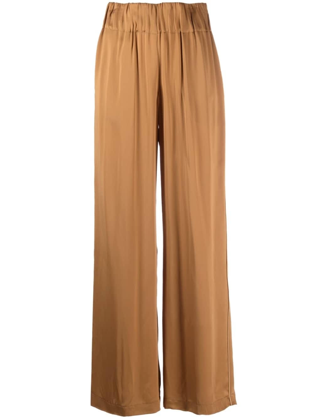 high-waist wide-leg trousers - 1