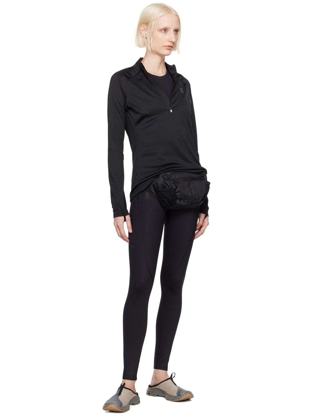 Black Movement Long Tights Sport Leggings - 4