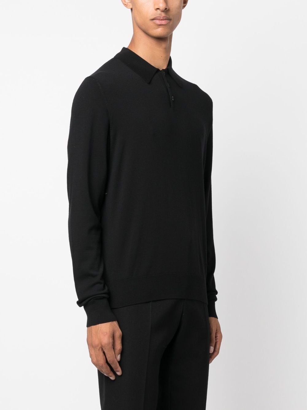 long-sleeve polo shirt - 3