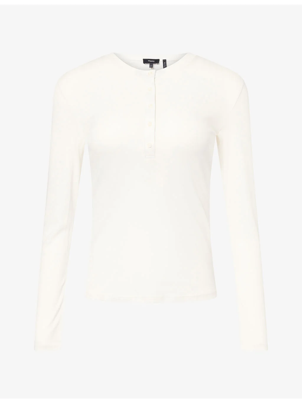 The Henley Long-Sleeve Cotton Top - 1
