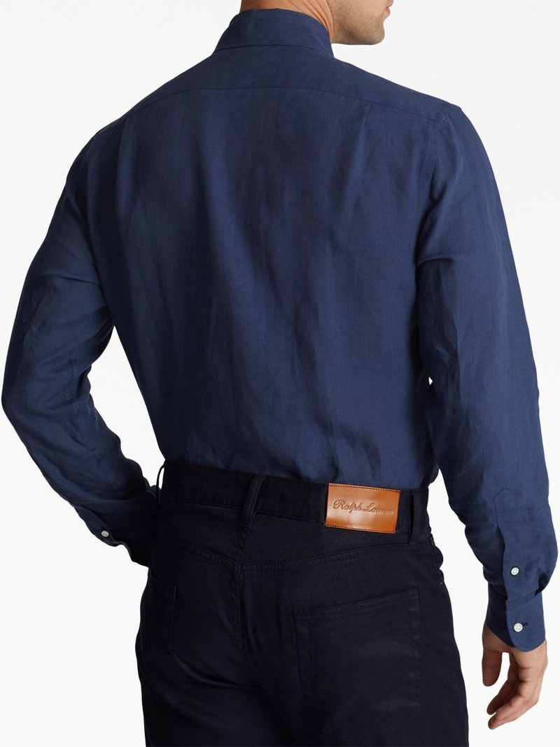 classic-collar linen shirt 5