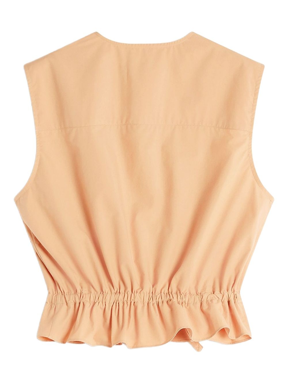 embroidered sleeveless blouse - 5