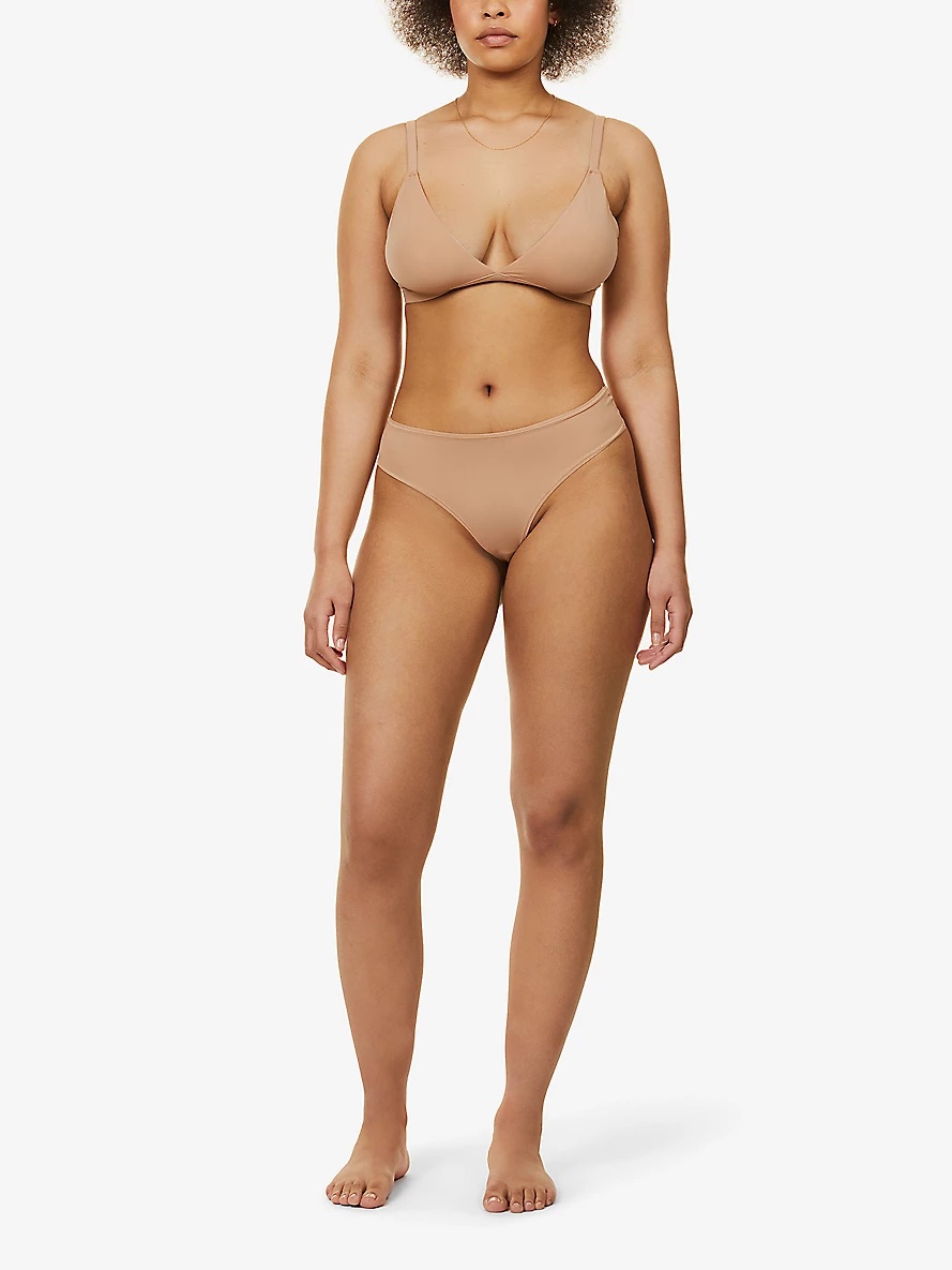 Fits Everybody triangle stretch-jersey bralette - 2