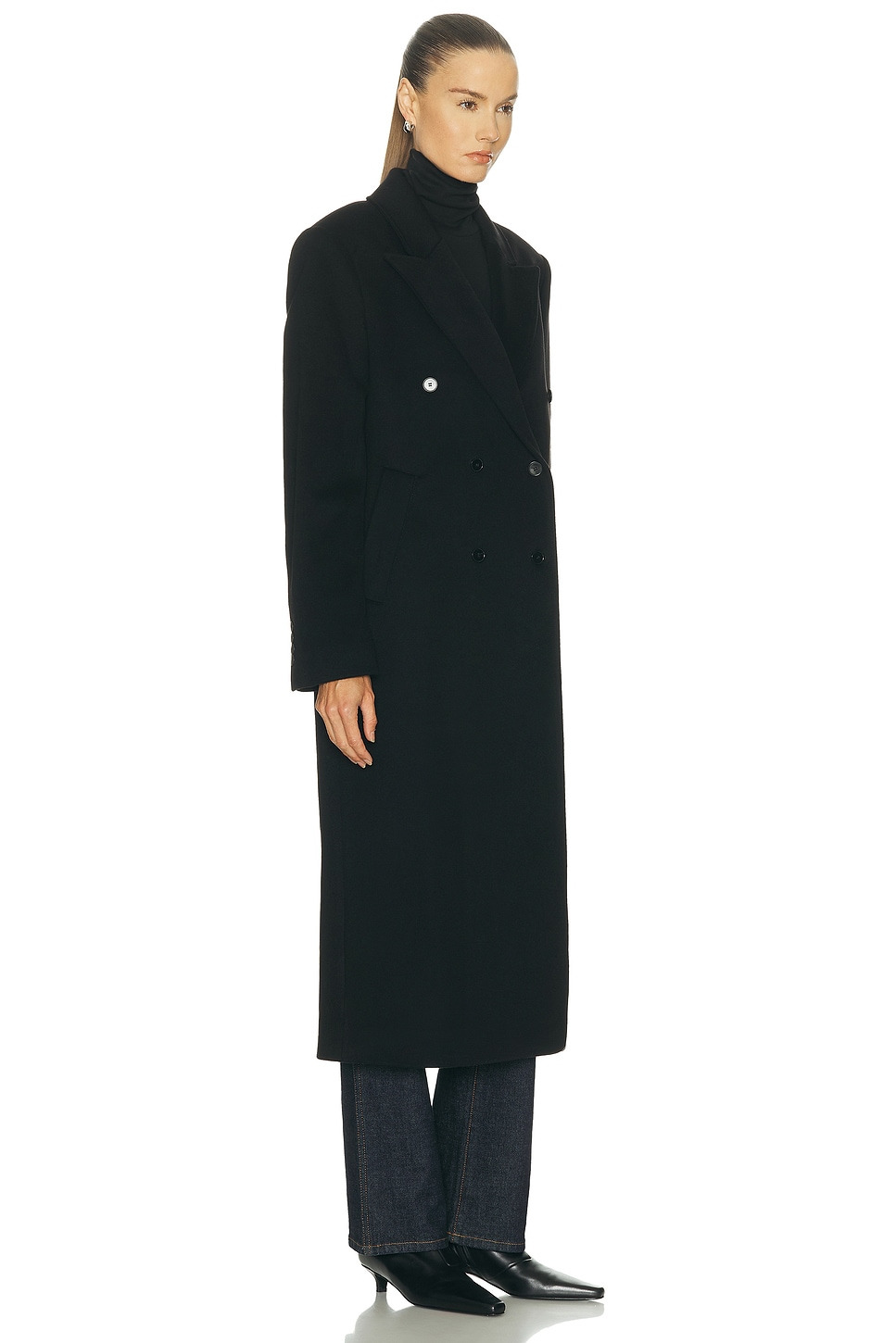 X Loro Piana Rosco Double Breasted Coat - 3