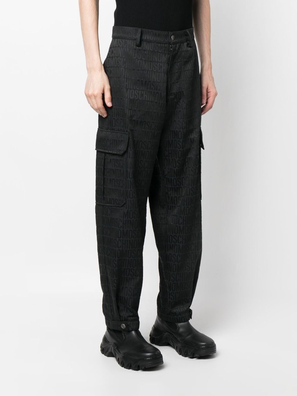 logo-print cargo trousers - 3