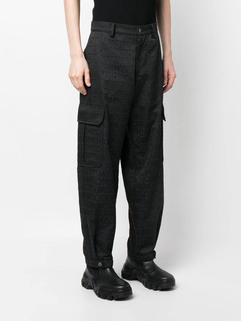 logo-print cargo trousers 3
