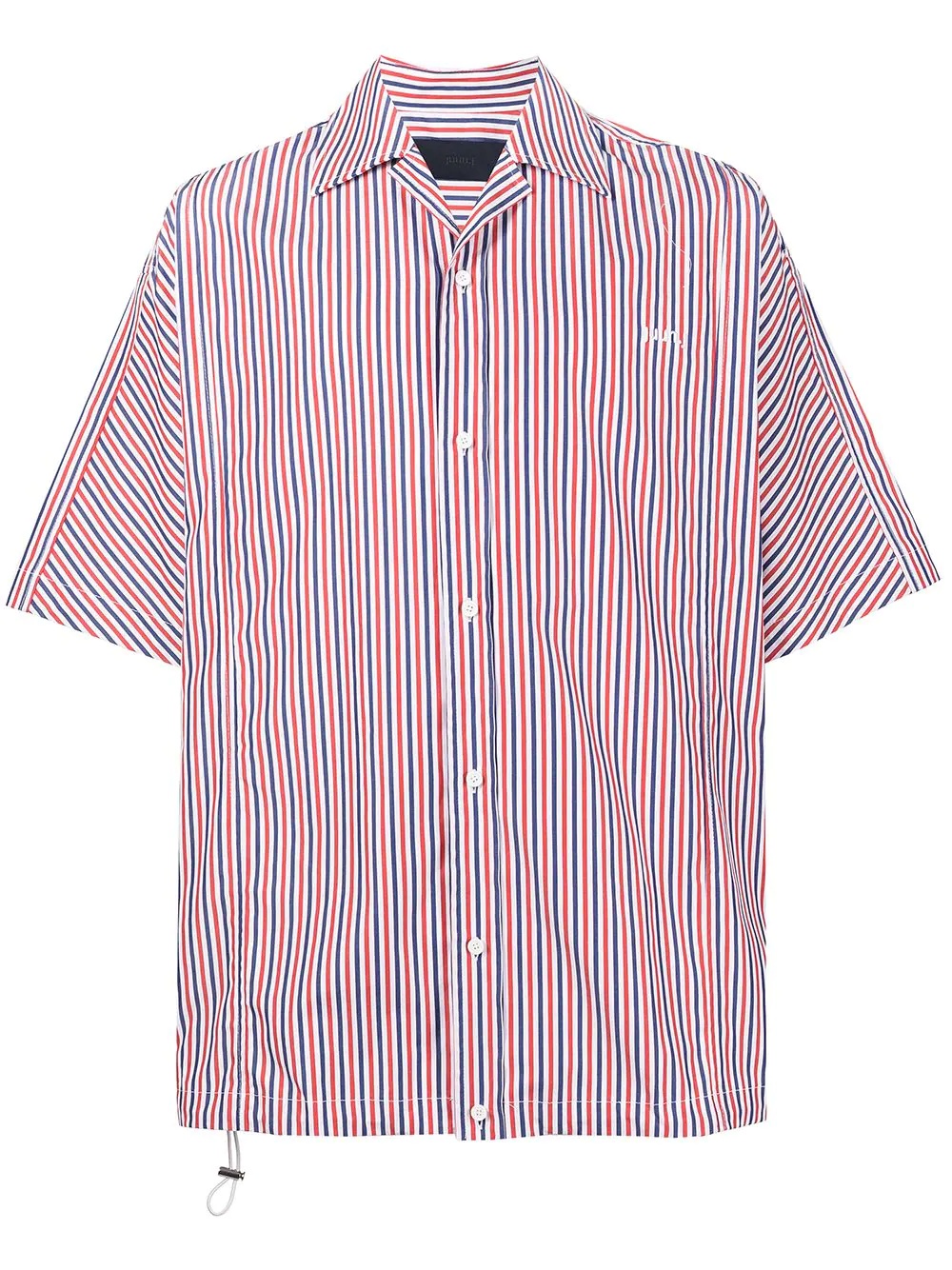 striped short-sleeve shirt - 1