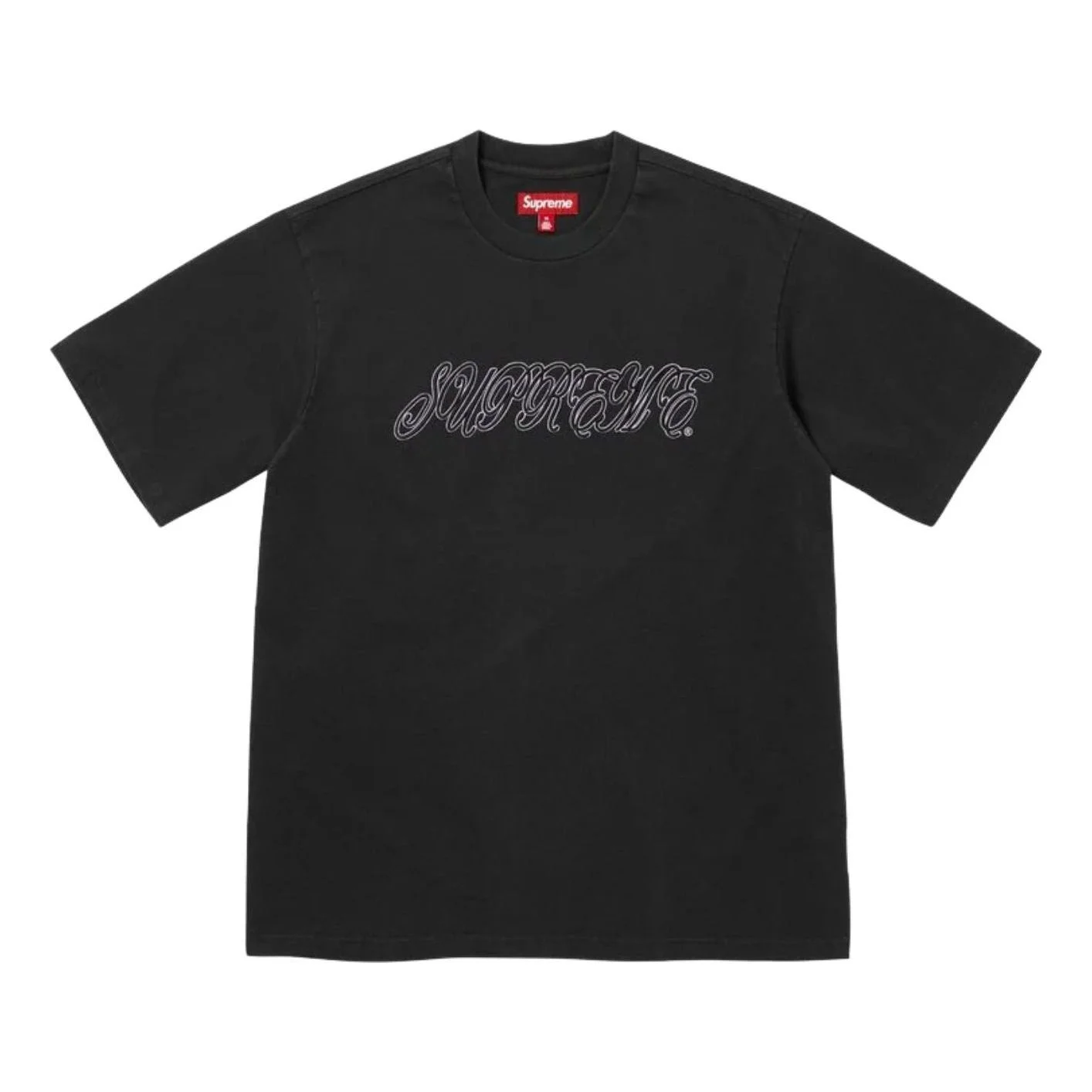 Supreme SS26 Raised Script S/S T-Shirt 'Black' SUP-SS26-180-BLK - 1