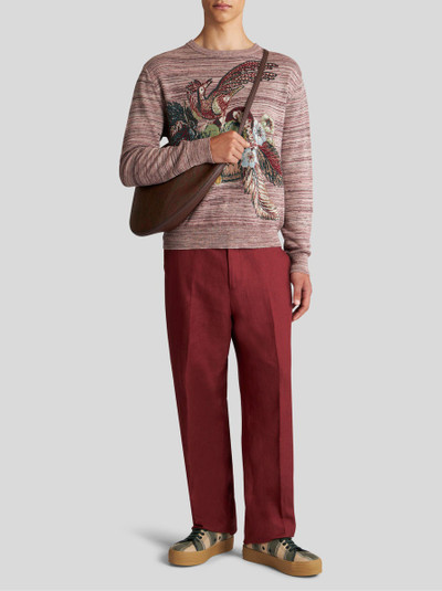 Etro LINEN AND COTTON TROUSERS outlook