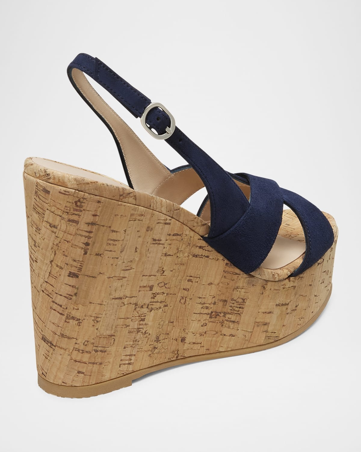 Dayna Suede Platform Wedge Sandals - 3