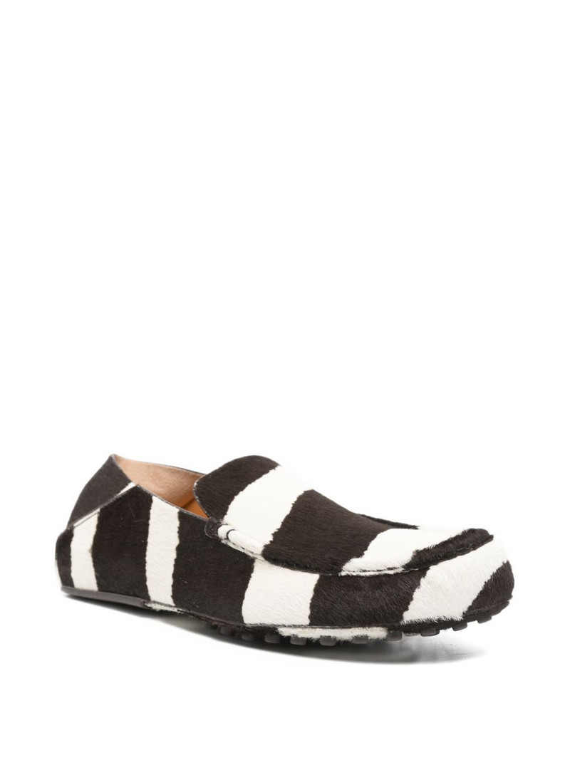 Tod's striped gommino loafers outlook
