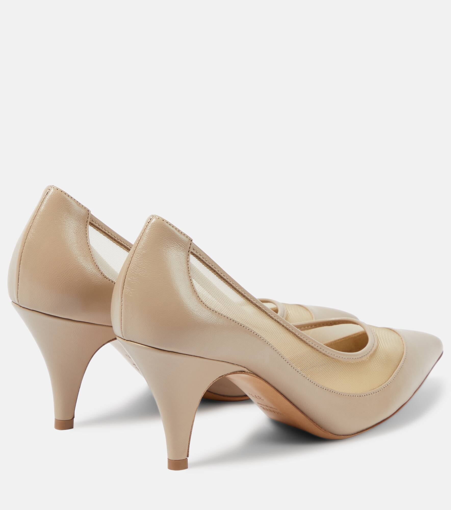 River leather and mesh pumps - 3