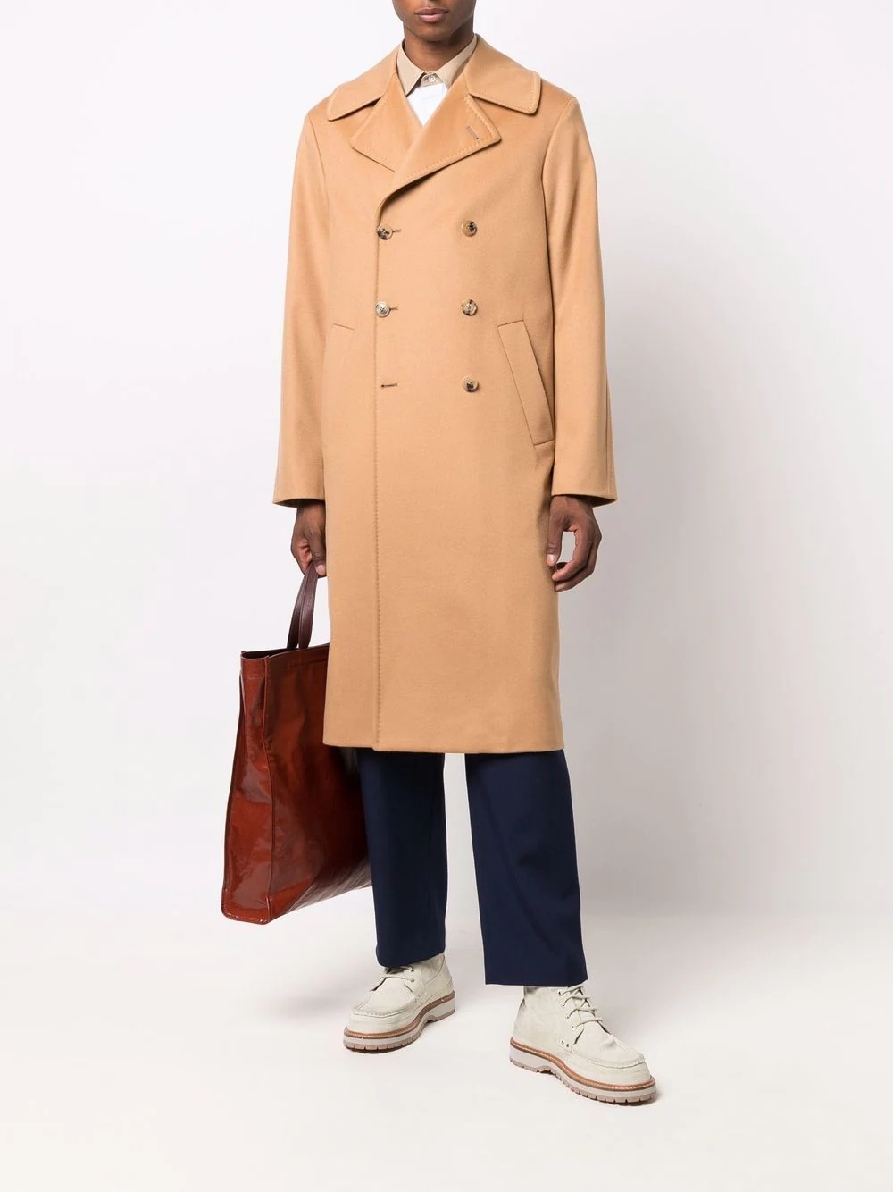 double-breasted trench coat - 2