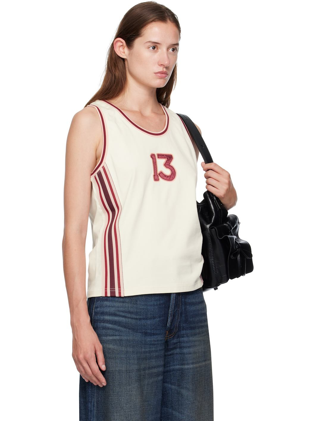 Off-White Embroidered-Logo Tank Top - 2