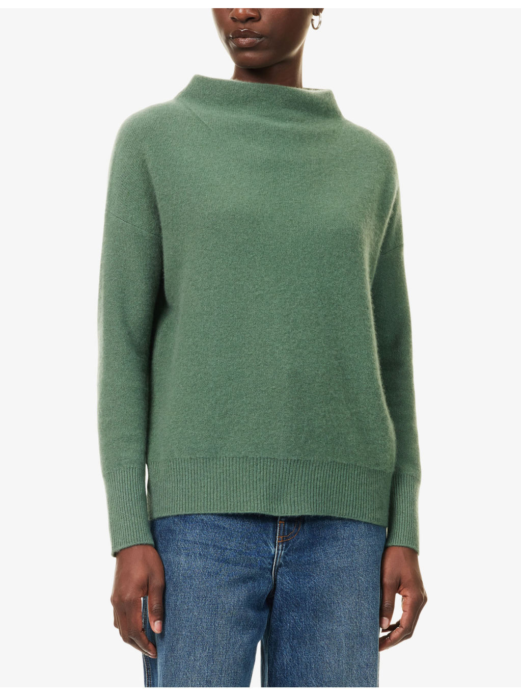 Relaxed-Fit Funnel-Neck Cashmere Jumper - 3