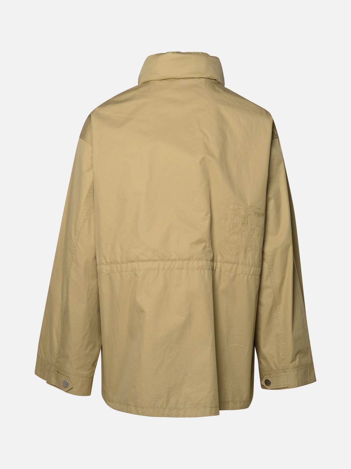 BEIGE COTTON PARKA - 3