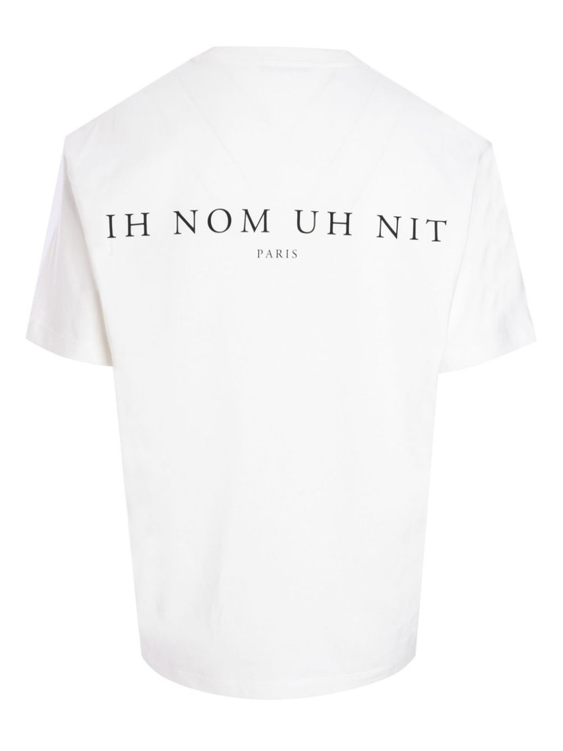 ih nom uh nit graphic-print cotton T-shirt outlook