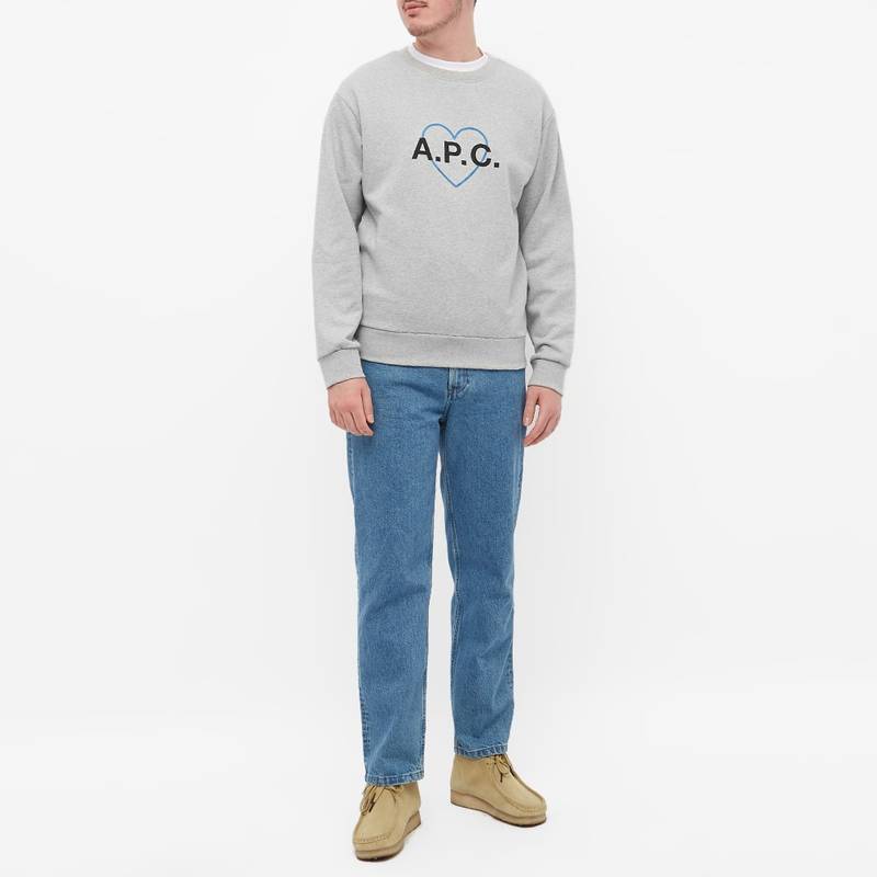 A.P.C. A.P.C. Jules Heart Logo Crew Sweat outlook