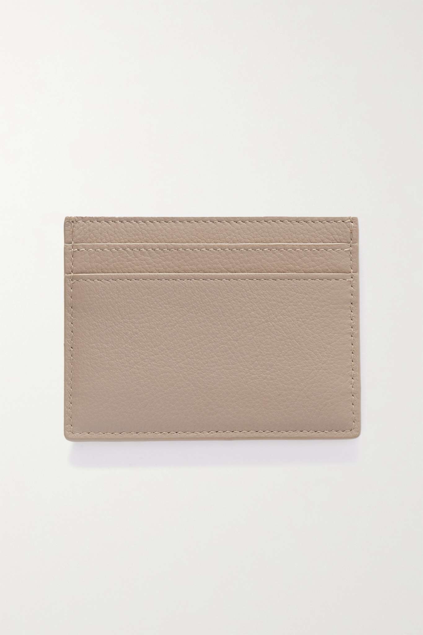 Monogramme textured-leather cardholder - 2