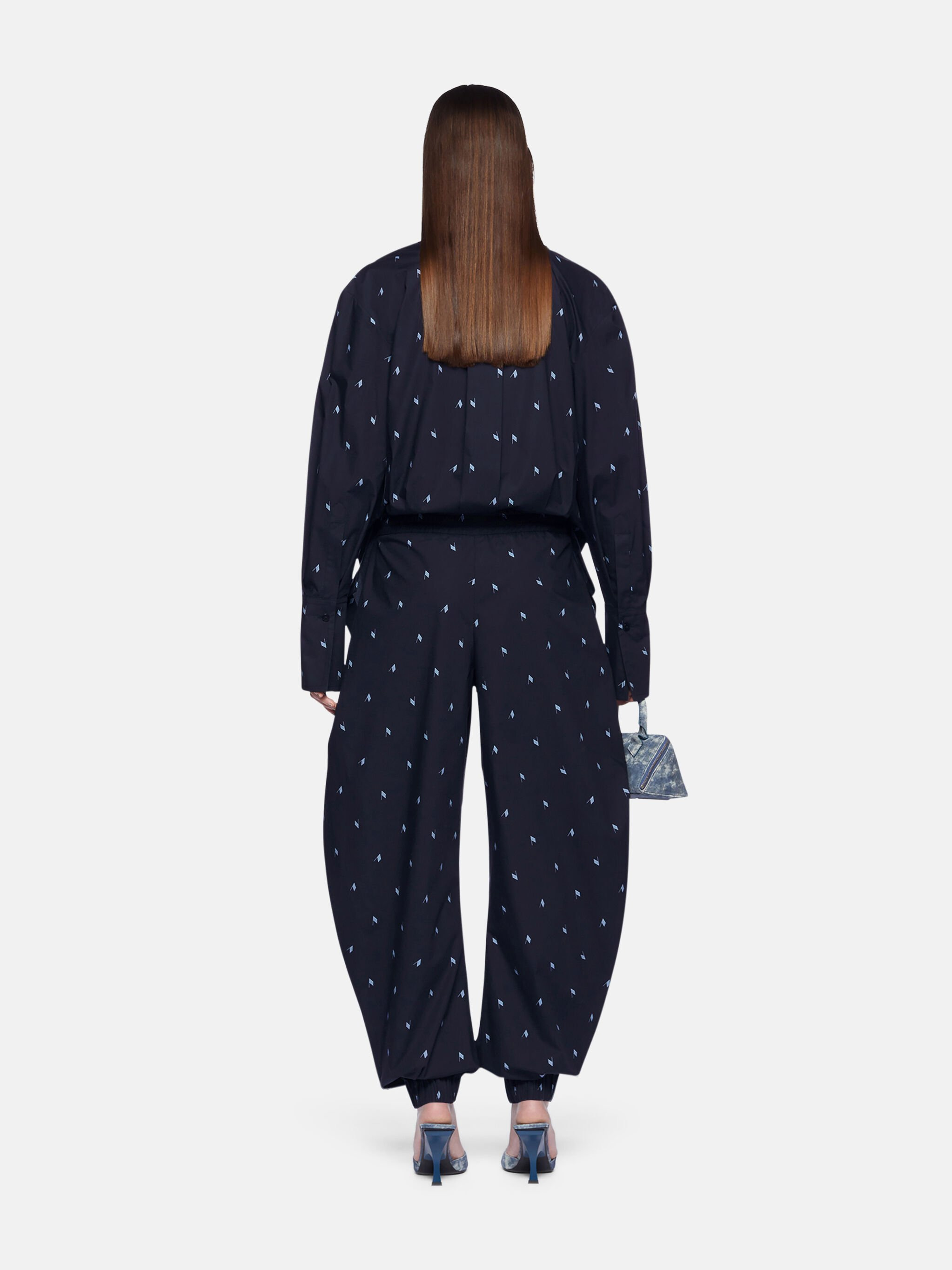 NAVY BLUE AND LIGHT BLUE LONG PANTS - 3
