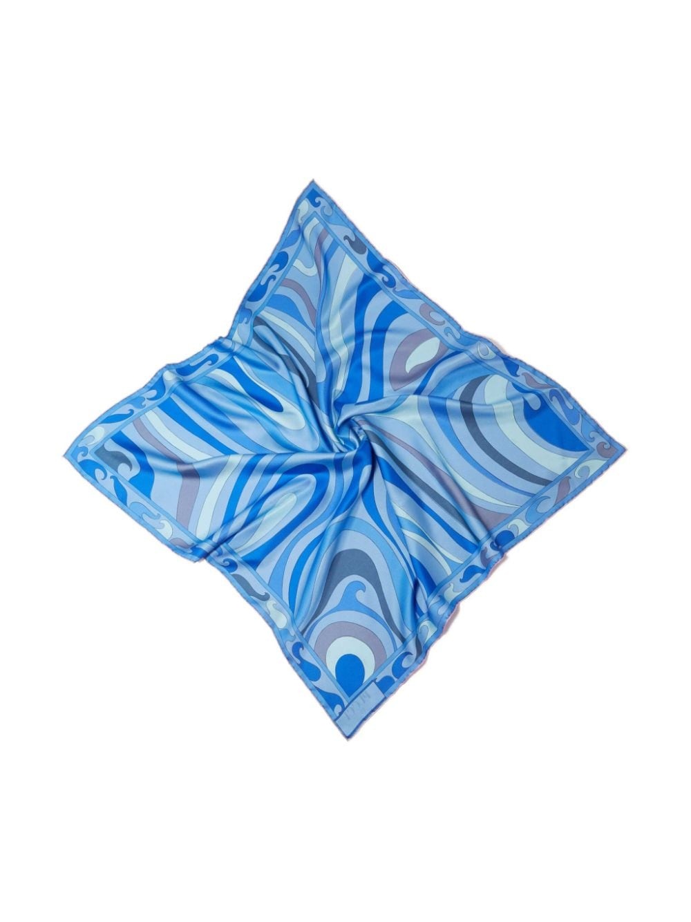 abstract print silk scarf - 2