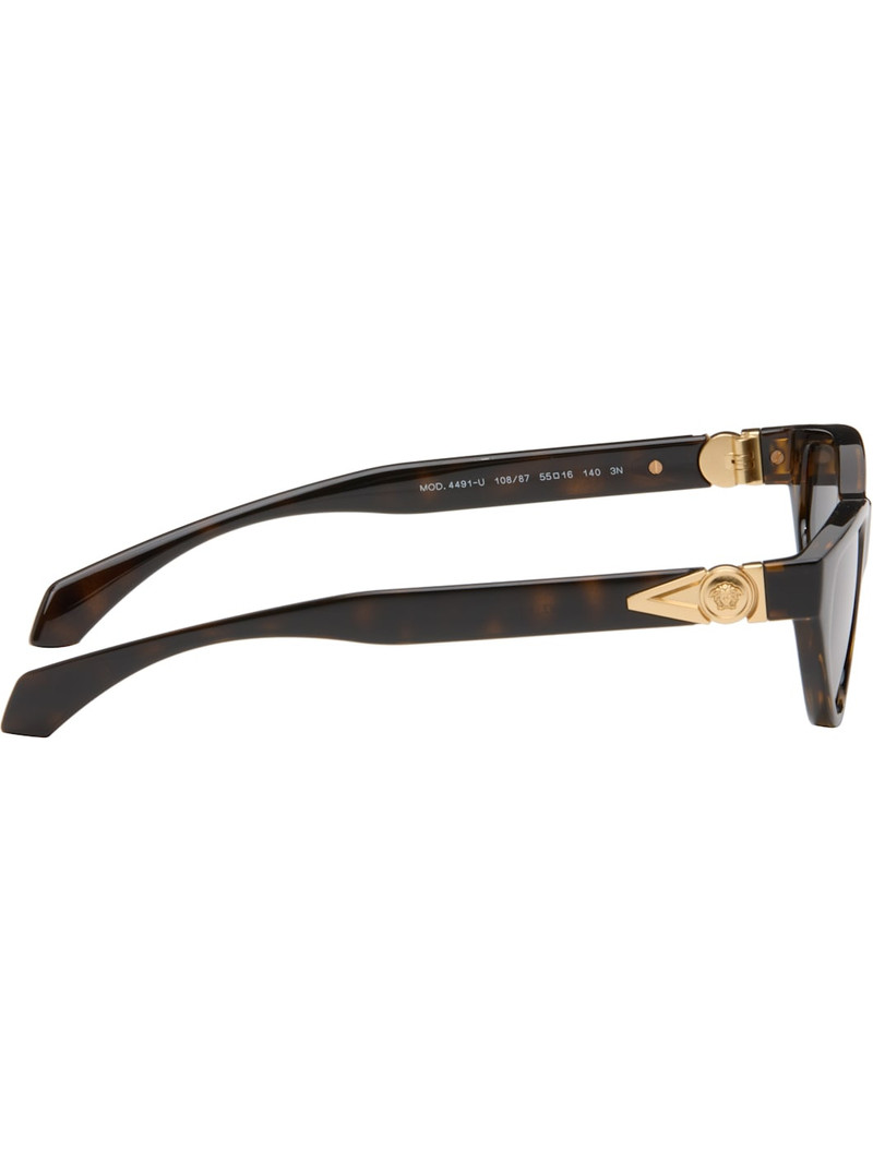 VERSACE Brown Avanti Cat-Eye Sunglasses outlook