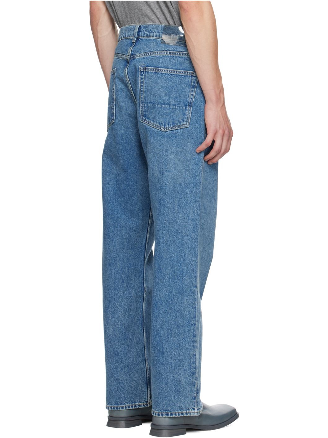 Blue Third Cut Jeans - 3