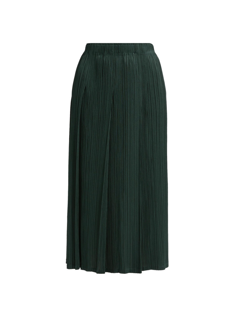 Women's Monthly Colors: December Midi-Skirt - Forest Green 1