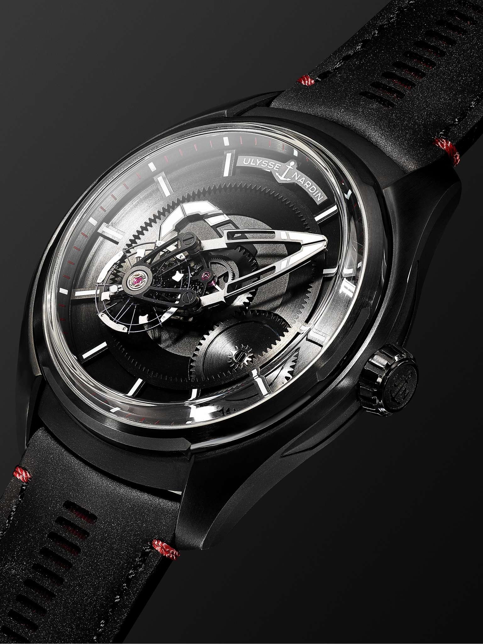 Freak X Ti Automatic 43mm Titanium and Leather Watch, Ref. No. 2303-270.1 - 4