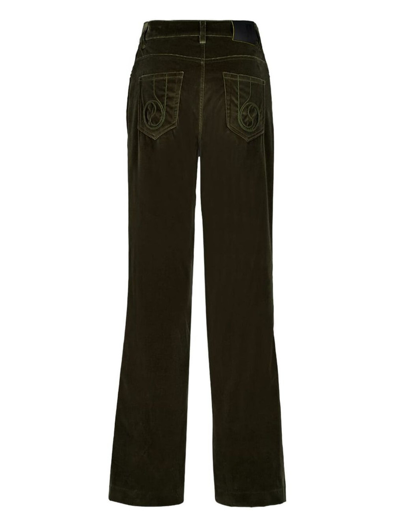 La DoubleJ flared cotton trousers outlook