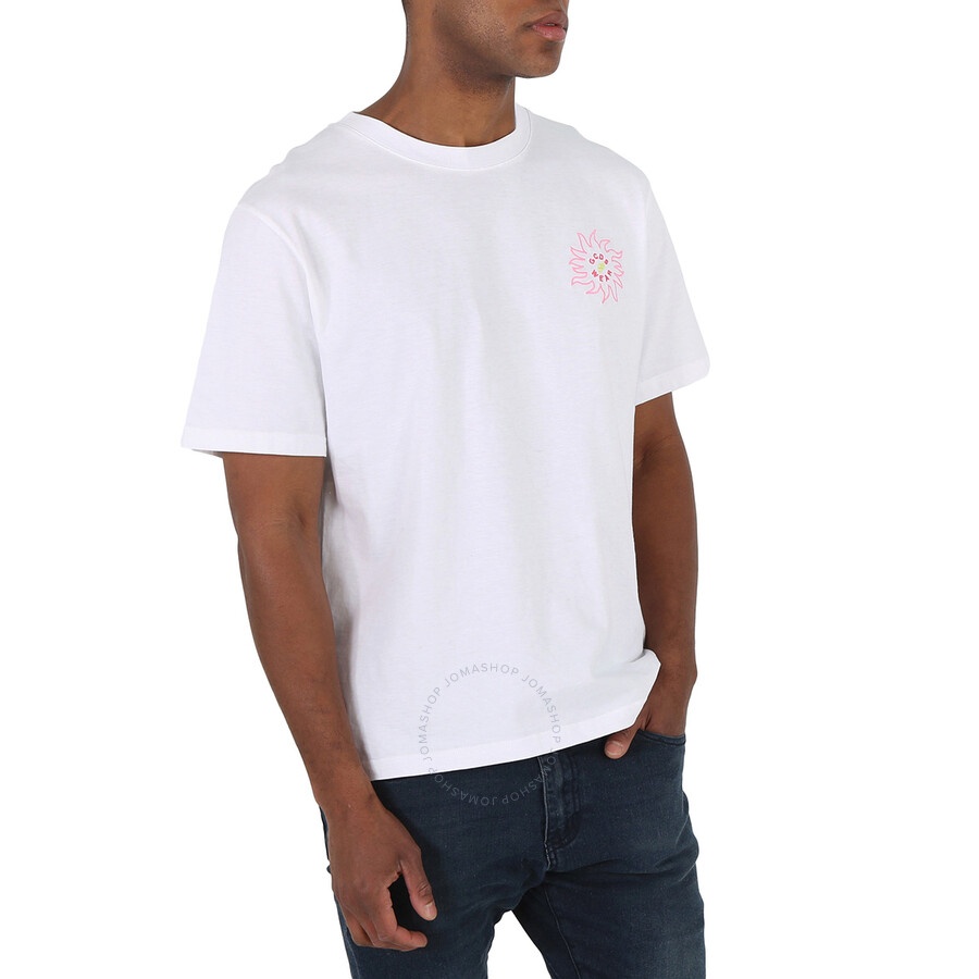 GCDS White Surfing Wirdo Print Cotton Jersey T-Shirt - 5