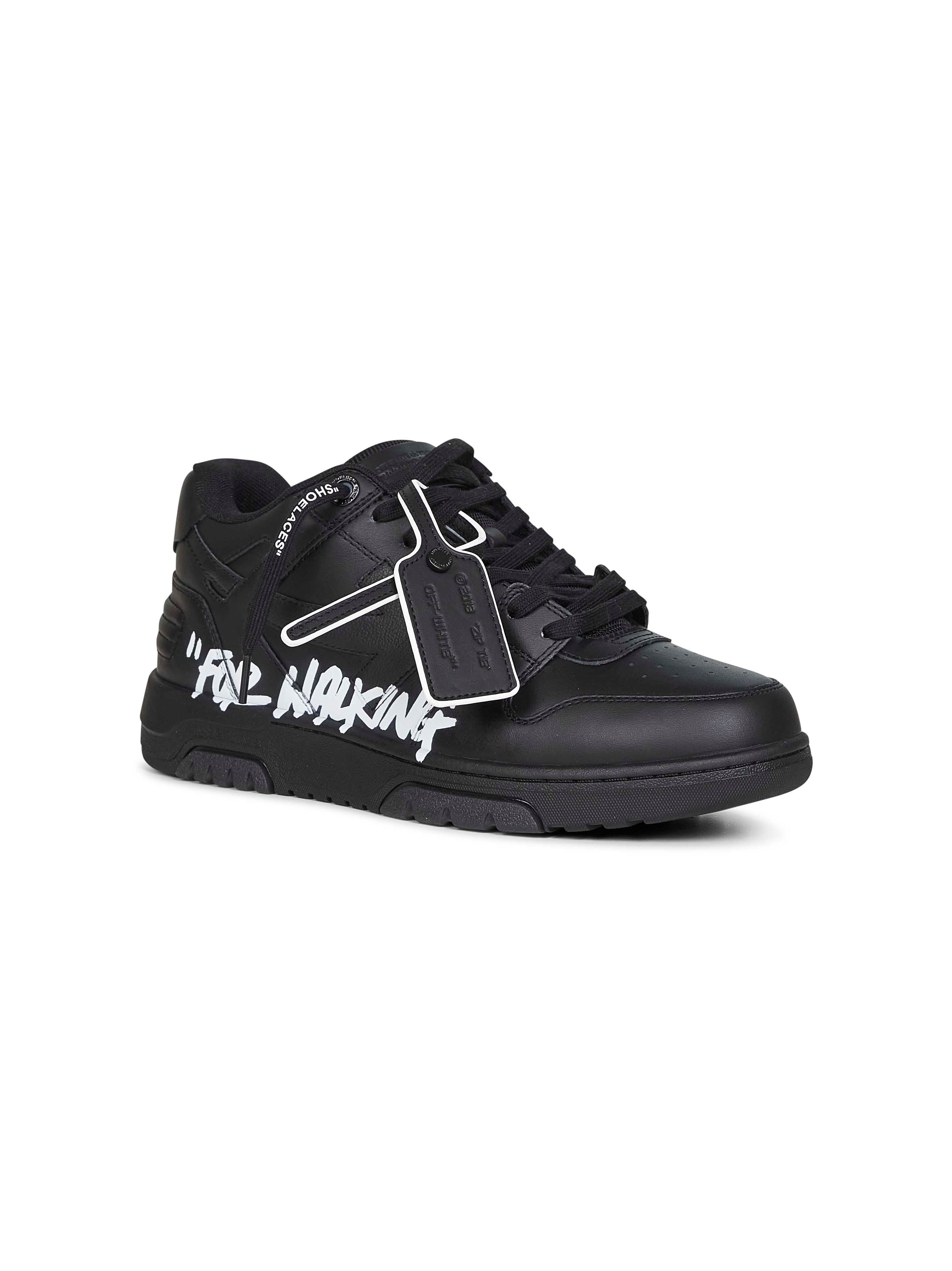 Off White Men Black Out Of Office "For Walking" Sneakers - 2