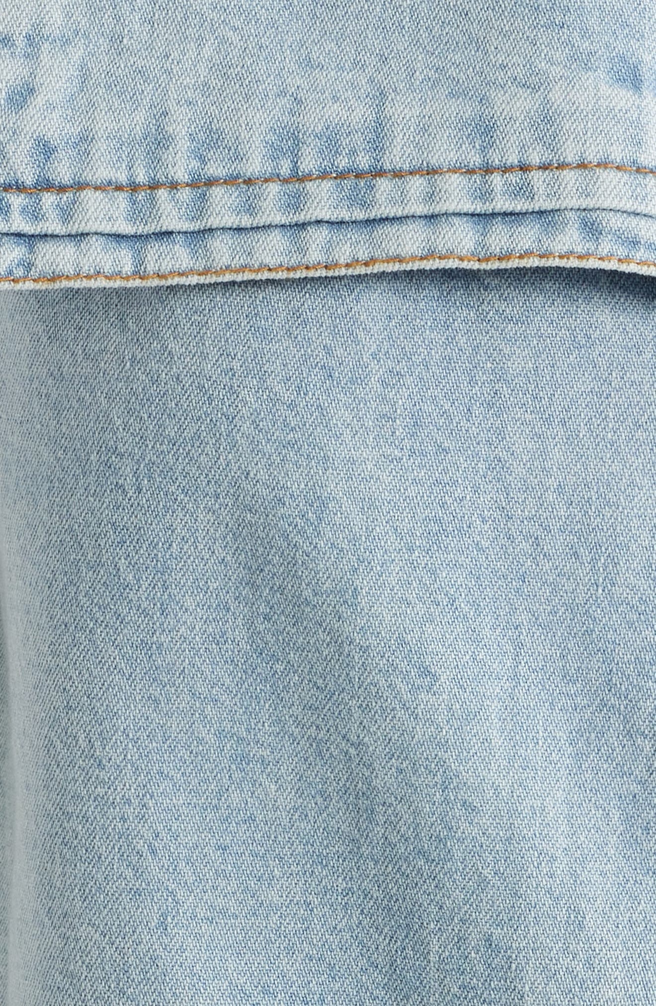 FRAME The Yacht Denim Sleeveless Top in Attention at Nordstrom - 6
